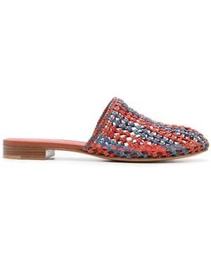 Ferragamo Ellas Mesh Flat Sandals - Orange
