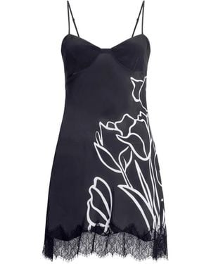 Donde Esteban Tulipanes Mini Dress - Blue
