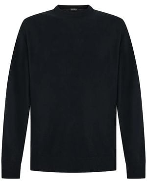 ZEGNA Crew-Neck Long-Sleeve Jumper - Blue