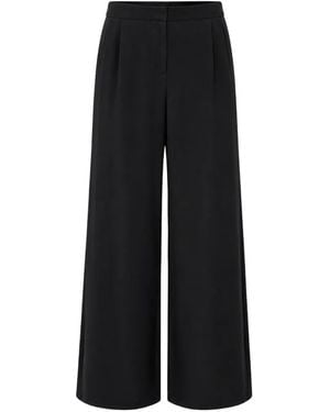 Dusan Pleated Palazzo Trousers - Black