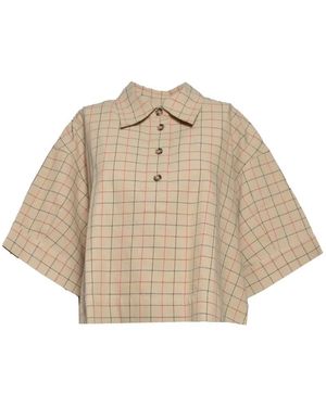 Barbour Hollington Check-Pattern Short-Sleeve Shirt - Natural