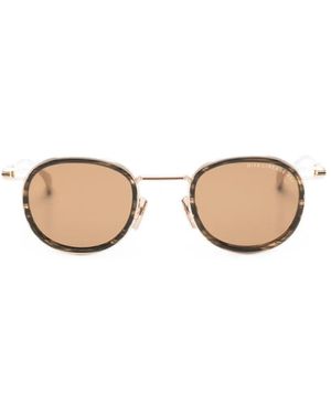 Dita Eyewear Lineage 68X Round-Frame Sunglasses - Natural