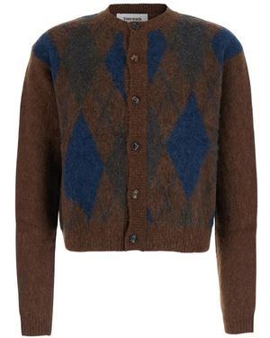 Tonywack Cardigan Mit Argyle-Muster - Blau