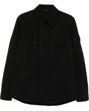 Stone Island Logo-Patch Pocket Jacket - Black