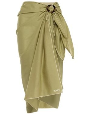 Eres Cabine Ring-Detail Sarong - Green