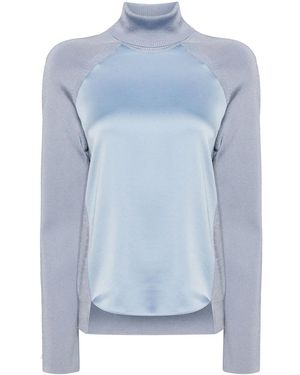 Jonathan Simkhai Mateo Panelled Turtleneck Top - Blue