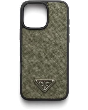 Prada Iphone 16 Pro Max ケース - グリーン
