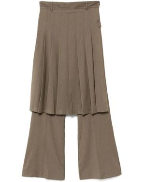 ROKH Pantalones plisados - Neutro
