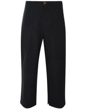 Marané El Pepe Embroidered-Pocket Trousers - Black