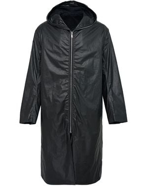 Rick Owens Mac Hooded Raincoat - Black