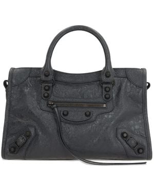 Balenciaga Le City Bag Leather Tote Bag - ブラック