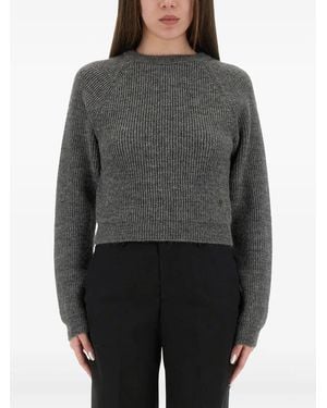 Moschino Round-Neck Sweater - Gray