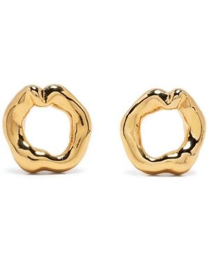 Vann Jewelry Pendientes Con Diseño Circular - Metálico