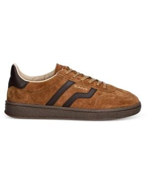 GANT Suede-Panelled Trainers - Brown