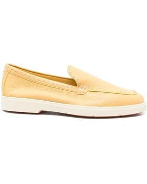 Santoni レザーローファー - ナチュラル