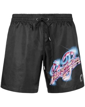 Philipp Plein Boxer トランクス水着 - ブラック