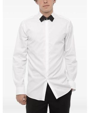 Neil Barrett Loose-Fit French-Collar Shirt - White