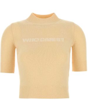 Sportmax ショートスリーブ ニットトップ - ホワイト