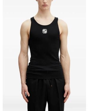 Vetements Round-Neck Tank Top - Black