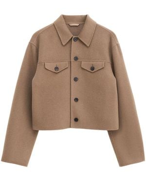 Filippa K Giacca Crop Mousse - Marrone