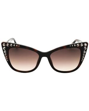 MARCIANO BY GUESS Crystal-Embellished Cat-Eye Frame Sunglasses - Black