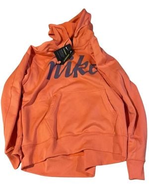 Nike Pullover Logo-Print Hoodie - Orange