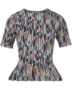 Ulla Johnson Samira Peplum Top - Grey