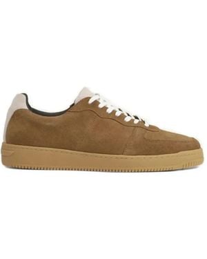 Les Deux Suede Panelled Trainers - Brown