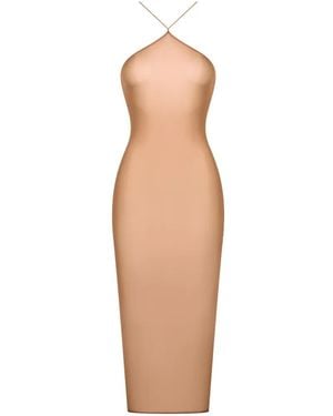 Maison Close French Kiss Light Open-Back Midi Dress - White