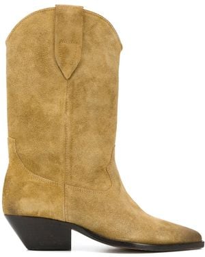 Isabel Marant Duerto Cowboy Boots - Natural