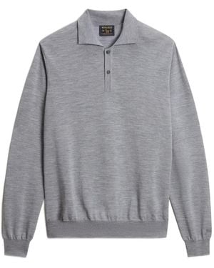 Woolrich Virgin Wool Polo Jumper - Grey
