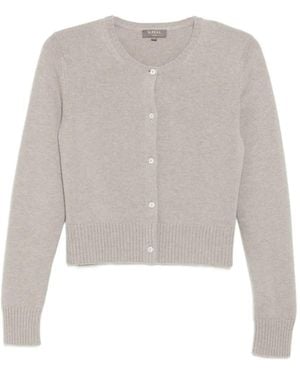 N.Peal Cashmere Chunky Crop Cardigan - White