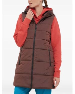 Jack Wolfskin Hooded Padded Coat - Red