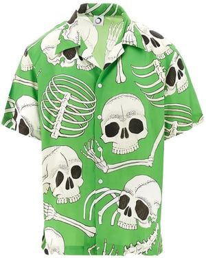 Endless Joy Chemise Manches Courtes À Imprimé Tête De Mort - Vert