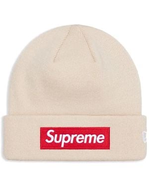 Supreme X New Era® ボックス ロゴ ビーニー - ナチュラル