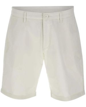 Sun 68 Turn-Up Cuff Shorts - White