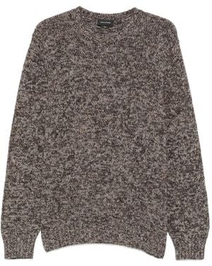 Tagliatore Salen Pullover Mit Meliertem Muster - Grau