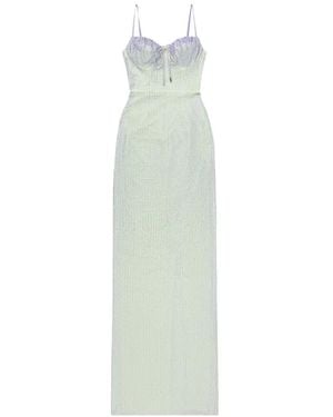 Area Crystal-Embellished Maxi Dress - White