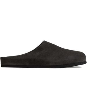 Common Projects Suede Flat Mules - Black