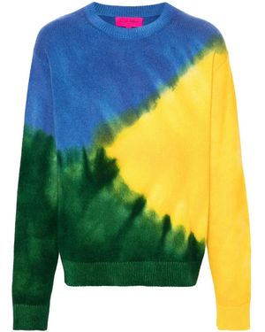 The Elder Statesman Gradient Simple カシミアセーター - イエロー