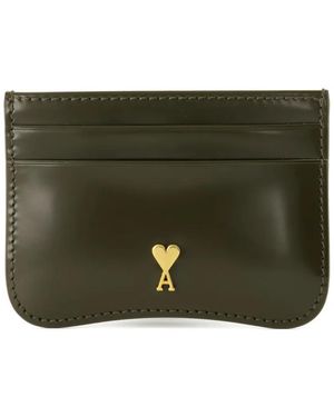 Ami Paris Logo-Plaque Cardholder - Green