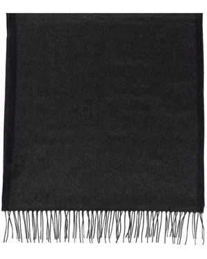 Ferragamo Fringed Silk Scarf - Black
