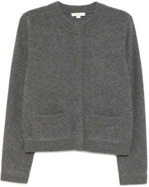Vince Shrunken Boiled Cardigan - Gray