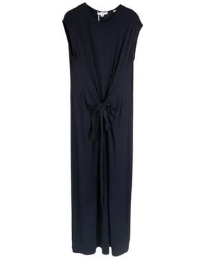 Vince Knot-Detail Sleeveless Midi Dress - Blue