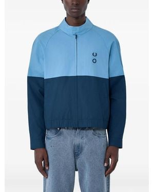 Fred Perry X Criag Logo-Embroidery Jacket - Blue