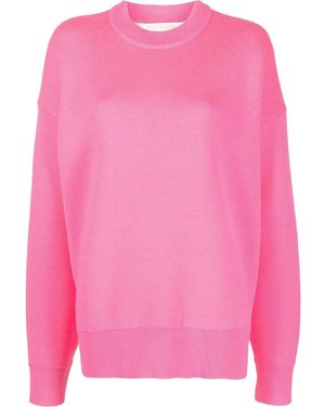 Palm Angels Palm-Tree Intarsia-Knit Jumper - Pink