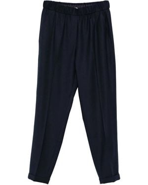 Antonelli Elasticated-Waist Trousers - Blue