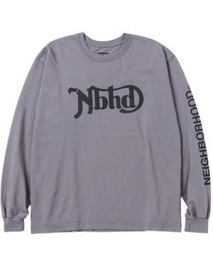 Neighborhood ロゴ ロングtシャツ - グレー