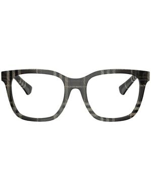 Burberry Check-Pattern Glasses - Black