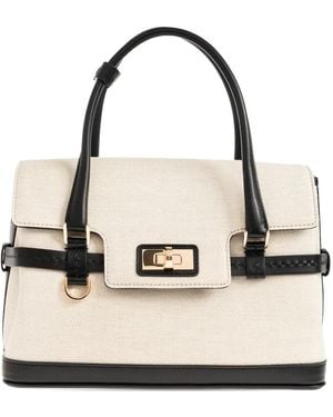 Max Mara Kleiner Margaux Lock Tote Bag - Natur
